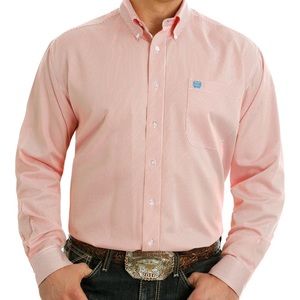 2X Orange Button Down Cinch Top